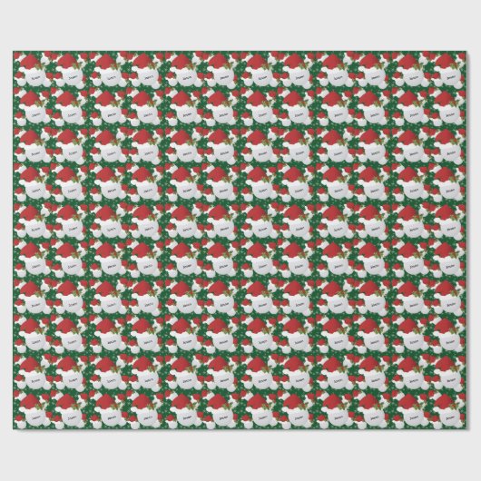 Kerstgolf 🏌️ ♂️ balls | DIY-naam Cadeaupapier (Vlak)