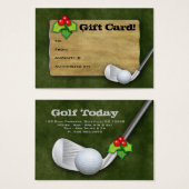 KerstGolf Gift Kaart - Vaderdag Groen (Voorkant /achterkant)