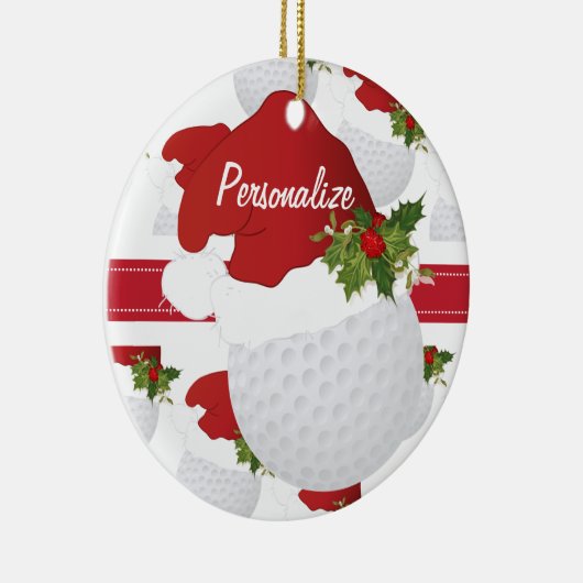kerstgolf personaliseer Ornament (Rechts)