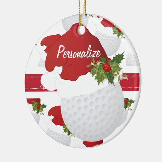 kerstgolf personaliseer Ornament (Links)