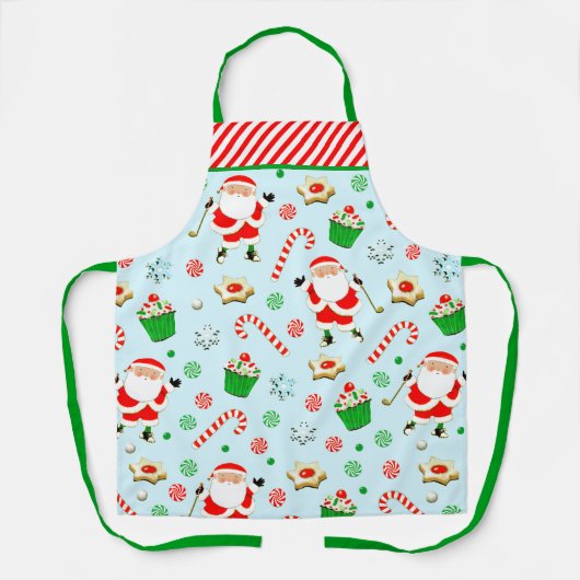 kerstgolf schort (Voorkant)