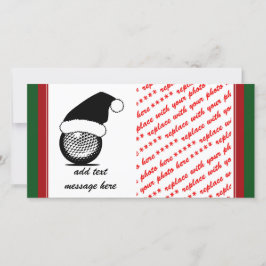 kerstgolfbal feestdagenkaart