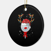 kerstgolfbal keramisch ornament (Links)