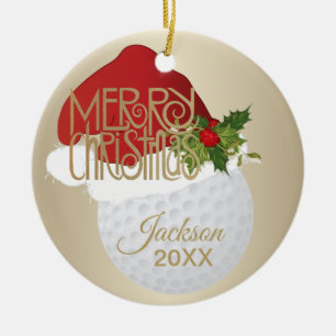 kerstgolfbal keramisch ornament