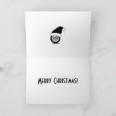 Kerstgolfclub en bal feestdagen kaart (Binnen)