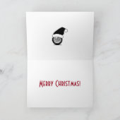 Kerstgolfclub en bal feestdagen kaart (Binnen)