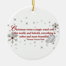 Kerstgolven een Magic Wand Keramisch Ornament