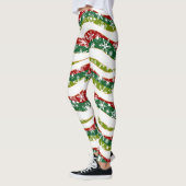 Kerstgolven en sneeuwvlokken leggings (Links)