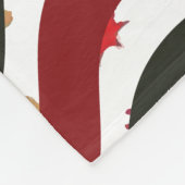 Kerstgolven fleece deken (Hoek)