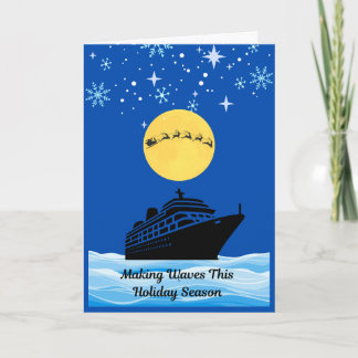 Kerstgolven maken deze feestdagen | Nautisch Kerst Kaart