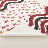 Kerstgolven  sherpa deken (3/4)