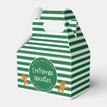 KerstGoodies - Gepersonaliseerde Groene Striped