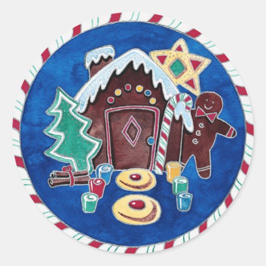 KerstGoodies Ronde Sticker (Voorkant)