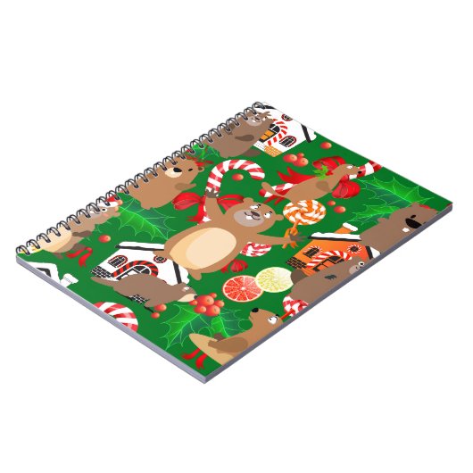 kerstgopher notitieboek (Linkerzijde)