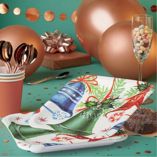  kerstgordels feestdag bord (Multi)