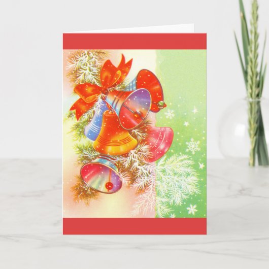 kerstgordels feestdagen kaart (Voorkant)