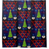 kerstgordijn douchegordijn (Voorkant)