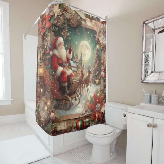  kerstgordijn douchegordijn (In situ)