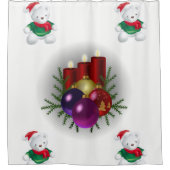 kerstgordijn douchegordijn (Voorkant)