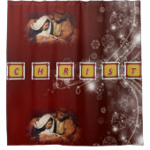 Kerstgordijn, Jezus Christus Douchegordijn (Voorkant)