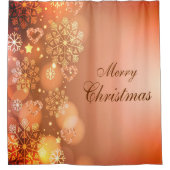 kerstgordijn, vrolijk kerstcadeau C Douchegordijn (Voorkant)