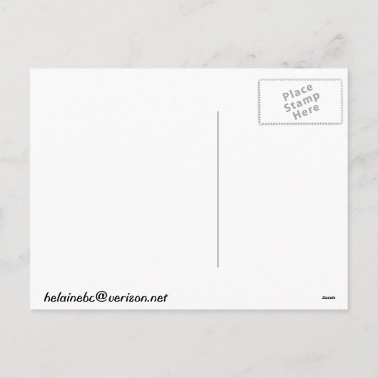 Kerstgorilla Feestdagenkaart (Achterkant)