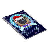 kerstgorilla notitieboek (Rechterzijde)