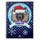 kerstgorilla notitieboek (Voorkant)