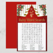 Kerstgoud Baby shower Word Search Game (Voorkant / Achterkant)