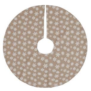 Kerstgoud bruine witte snoepjes kerstboom rok