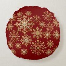 Kerstgoud en rode sneeuwvlok