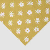 Kerstgoud en wit met sneeuwvlokken tissuepapier (Detail)
