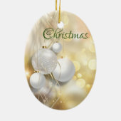 Kerstgoud en witte Ornamenten (Achterkant)