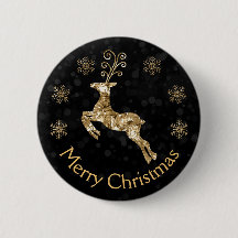 Kerstgoud gekreukelde Folie Kerst Reindeer
