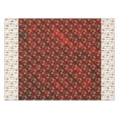 Kerstgoud Holly op feestrood Tafelkleed (Voorkant (Horizontaal))