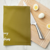 kerstgoud theedoek (Quarter Fold)