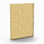 Kerstgoud, witte sneeuwvlokken fotoblokken (Links)