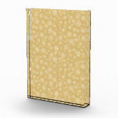 Kerstgoud, witte sneeuwvlokken fotoblokken (Rechts)