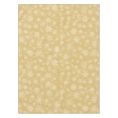 Kerstgoud, witte sneeuwvlokken tafelkleed (Voorkant)