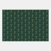 kerstgoud zwart rood snoepgoed inpakpapier vel (Voorkant 3)