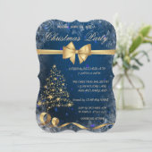 kerstgoudboom, Bow, uitnodiging van de Bedrijfs va (Staand voorkant)