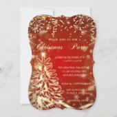 Kerstgoudboom, rood, uitnodiging van de Collectiev (Voorkant)