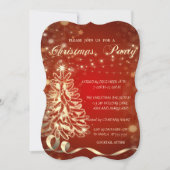 kerstgoudboom, uitnodiging van de ondernemingspart (Voorkant)