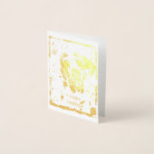 Kerstgouddanskaarten Folie Kaarten (Voorkant)