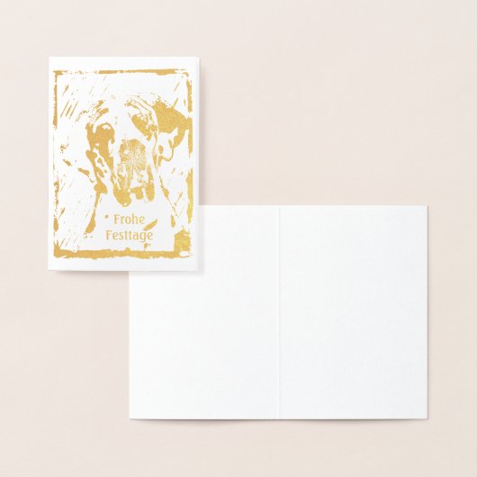 Kerstgouddanskaarten Folie Kaarten (Display)