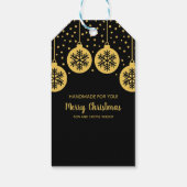Kerstgouden Cadeaubijsluiter Cadeaulabel (Achterkant)