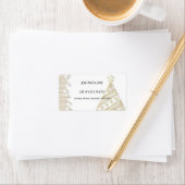 kerstgouden elegantie etiket (Insitu)