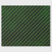 Kerstgouden gouden diagonaal - Striptiepatroon - C Cadeaupapier (Vlak)