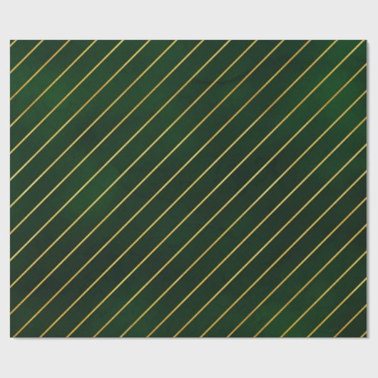 Kerstgouden gouden diagonaal - Striptiepatroon - C Cadeaupapier (Vlak)