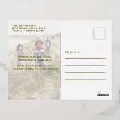 Kerstgouden kerst met elegante kerst folie feestdagen briefkaart (Achterkant)